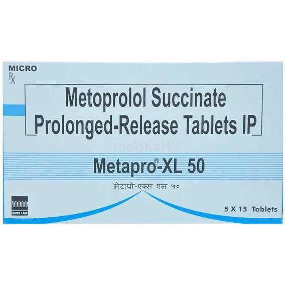 metapro xl 50mg tablet 15's